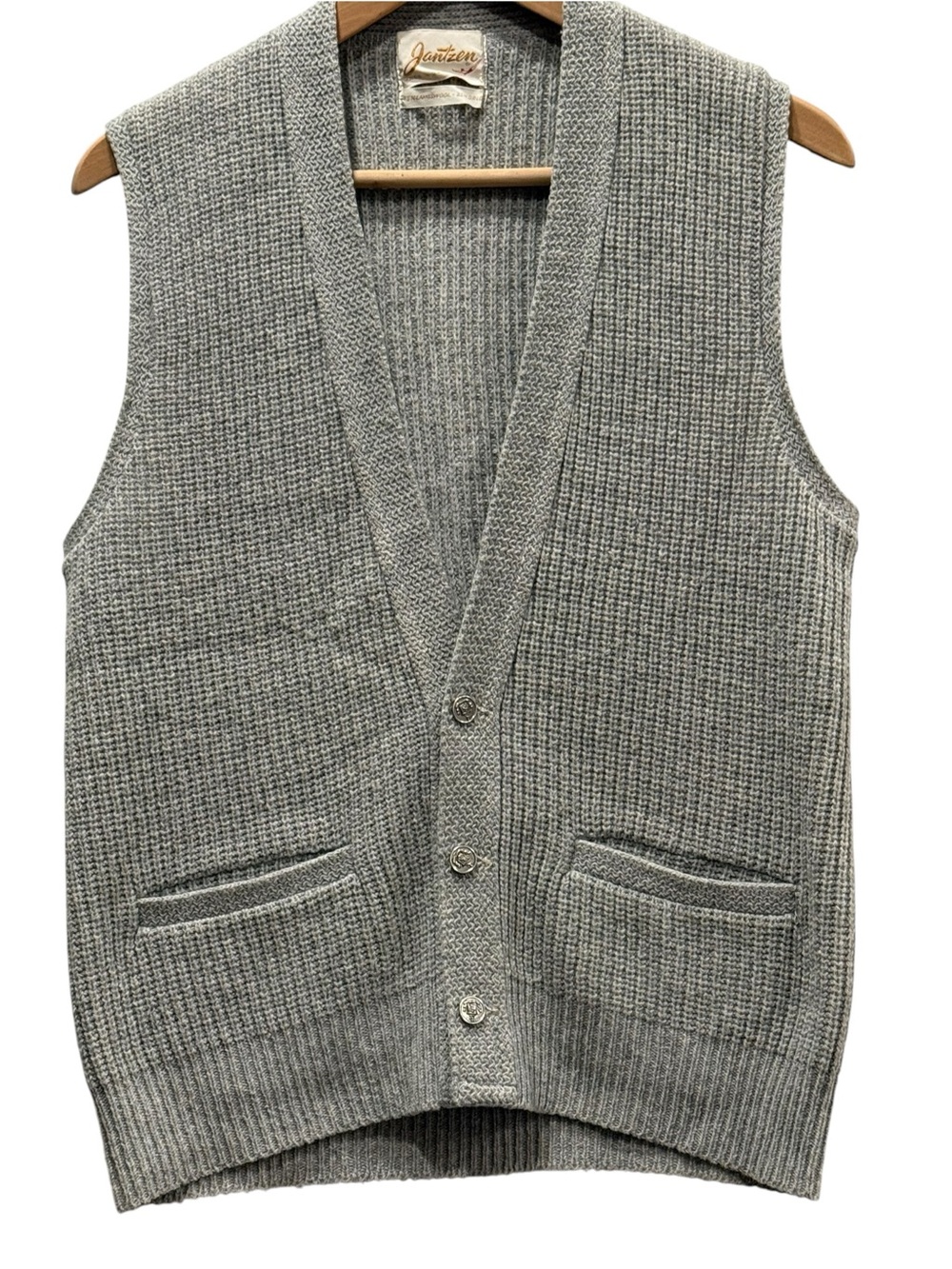 Jantzen Vintage Lambswool Sweater Vest M Heritage Grandpacore Preppy